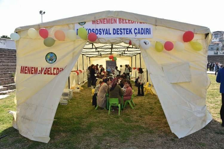 Menemen'de depremzede çocuklar için moral etkinliği haberinin görseli