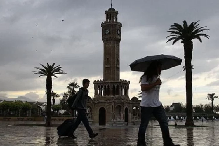 İzmir'de kuvvetli yağış bekleniyor haberinin görseli
