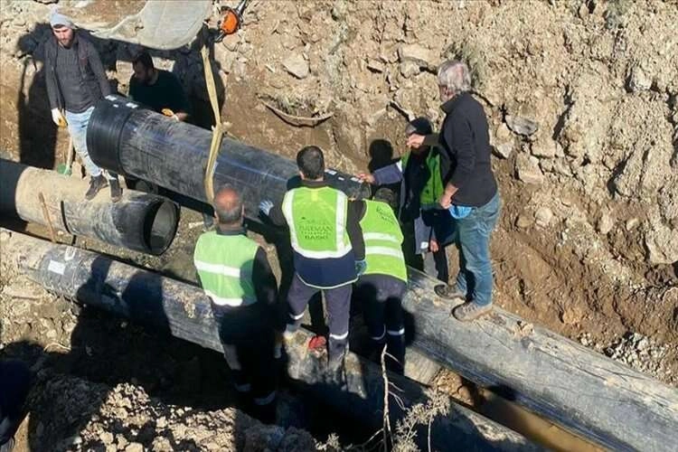Depremde zarar gören su tesisleri onarıldı haberinin görseli