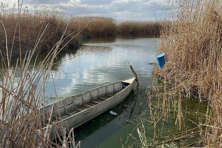 Eber Gölü’nde su seviyesi kritik düzeyde haberinin görseli