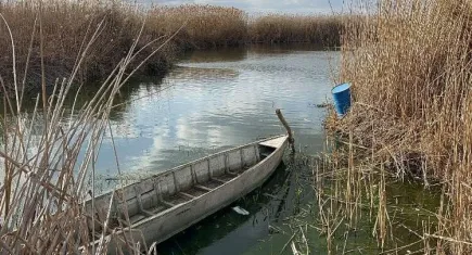 Eber Gölü’nde su seviyesi kritik düzeyde
