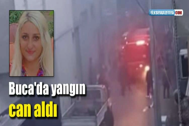 Buca'da çıkan yangında genç anne kurtarılamadı haberinin görseli