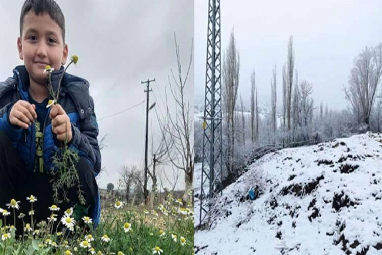 Ege'nin bir yanı bahar, diğer yanı kış haberinin görseli