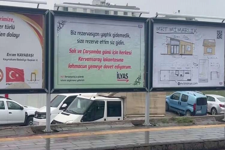 Sevgilisinin en sevdiği yemeği ilçeye ısmarladı haberinin görseli