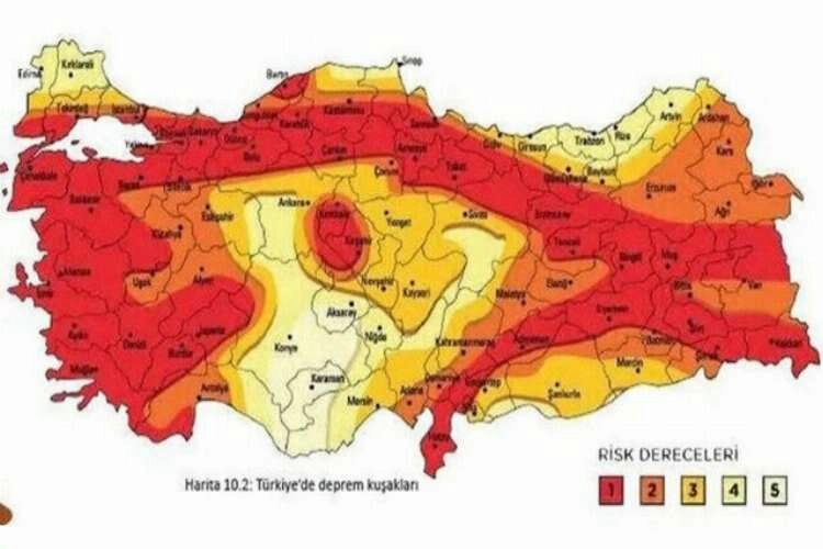 Deprem tehlikesi en yüksek ve en düşük olan illerimiz hangileri? haberinin görseli