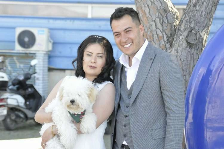 Depremzede çift Muğla’da dünyaevine girdi haberinin görseli