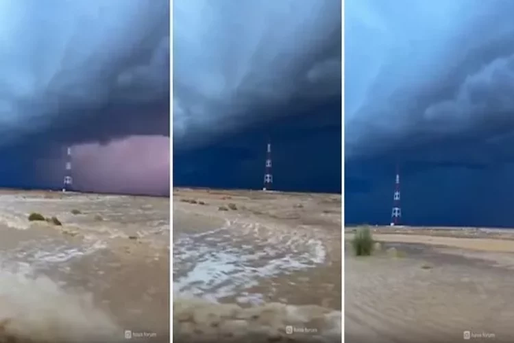 Umman’da çöl sular altında kaldı haberinin görseli