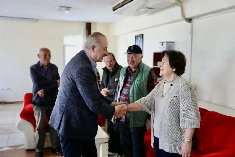 Başkan Atabay'dan Huzurevi ziyareti haberinin görseli