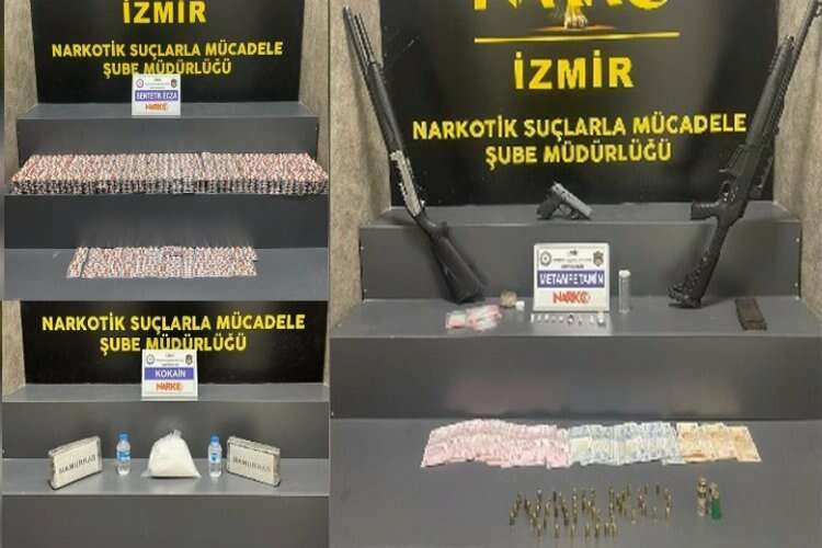 İzmir'de bir haftada 69 uyuşturucu operasyonu haberinin görseli