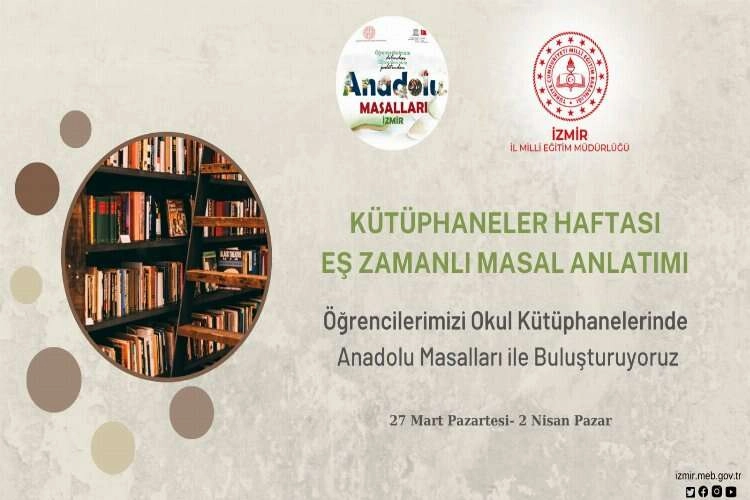 Öğrenciler kütüphane haftasında 'Anadolu Masalları' ile buluşuyor haberinin görseli