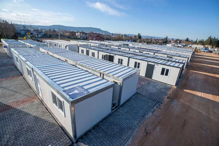 Kahramanmaraş'ta 120 konteynerin kurulumu tamamlandı haberinin görseli