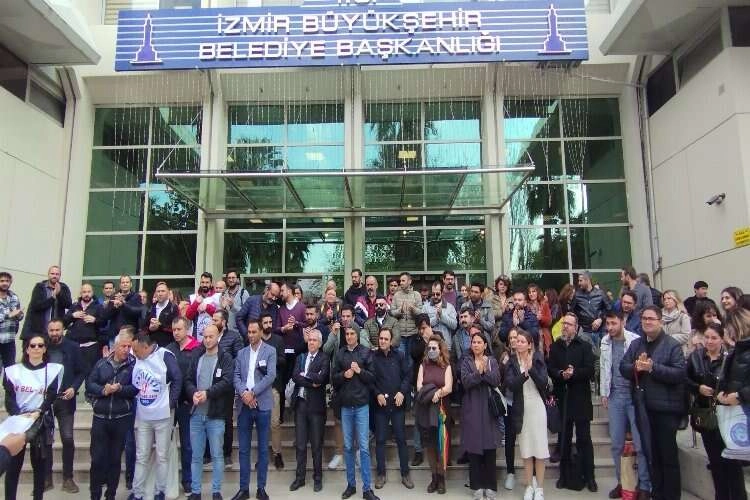 Büyükşehir emekçileri iş bıraktı haberinin görseli