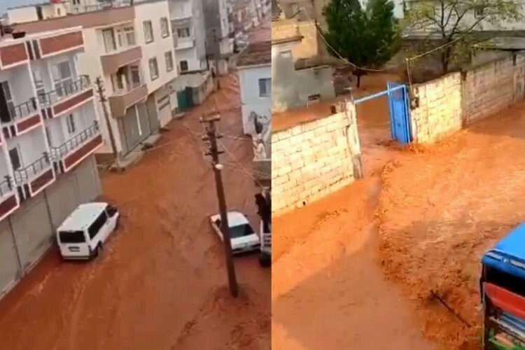Şanlıurfa'da sağanak yağış yerini sele bıraktı haberinin görseli