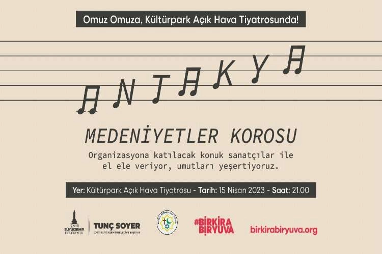 Antakya Medeniyetler Korosu'ndan “Bir Kira Bir Yuva” kampanyasına destek haberinin görseli