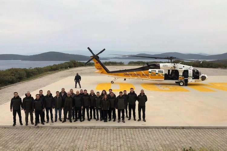 Sikorsky T70 orman yangınlarında kullanılmak için hazır haberinin görseli