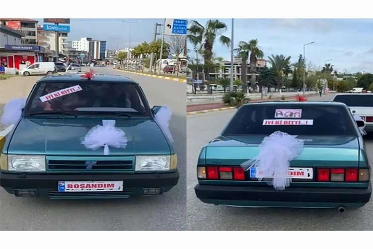 Otomobilini bu sefer boşandığı için süsledi haberinin görseli