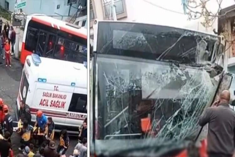 Bayraklı'da otobüs kazası: Çok sayıda yaralı var haberinin görseli