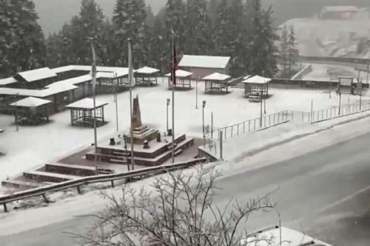Ilgaz’a nisan ayında kar sürprizi haberinin görseli