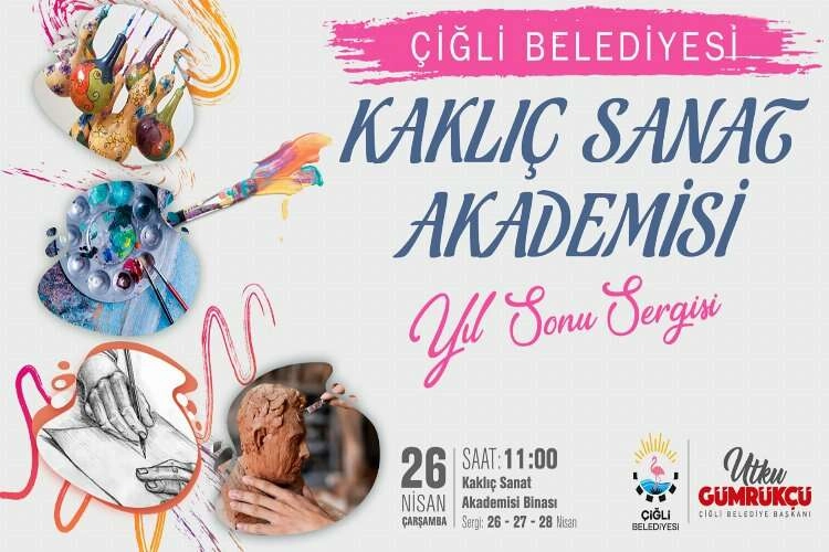 Çiğli'de yıl sonu sergisi heyecanı haberinin görseli