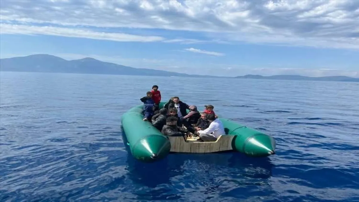 Kuşadası açıklarında düzensiz göçmen kurtarıldı haberinin görseli