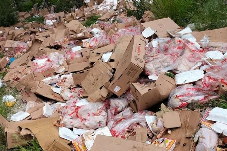 Ormanlık alana paket paket tavuk döktüler haberinin görseli