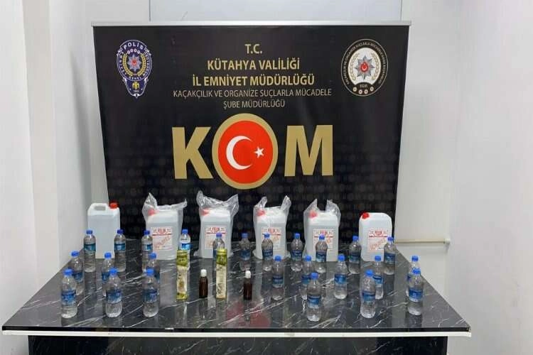 Kütahya'da kaçak alkol operasyonu haberinin görseli