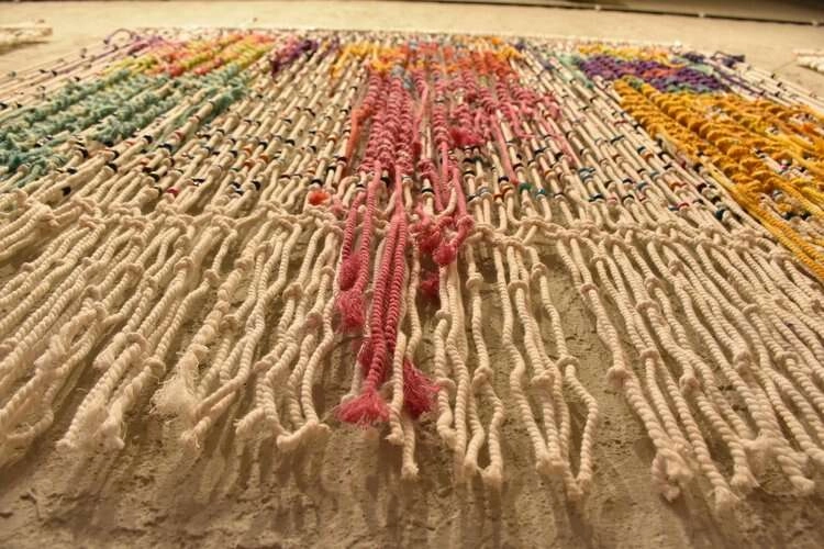 Milyonlarca düğümden oluşan sanat haberinin görseli