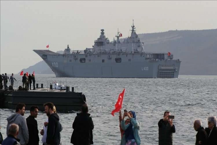 TCG Anadolu Çanakkale'den geçti haberinin görseli