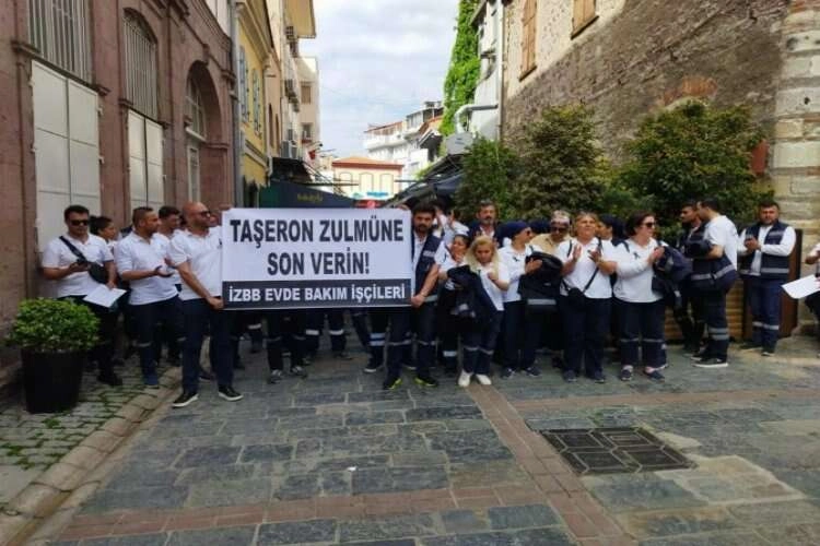 Evde bakım işçilerinden ‘kadro’ isyanı: Taşeron zulmüne son! haberinin görseli