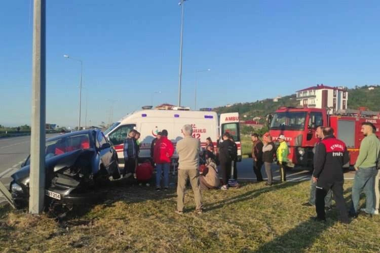 Giresun'da trafik kazası: Yaralılar var haberinin görseli