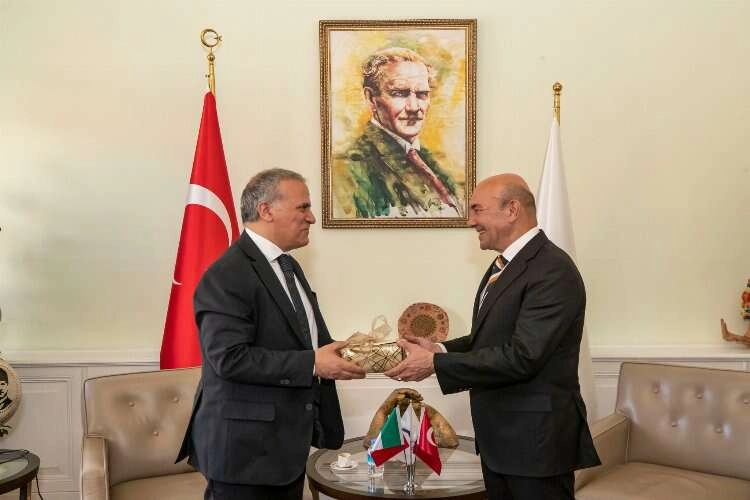 İtalya’nın Türkiye Büyükelçisi Marrapodi Soyer’i ziyaret etti haberinin görseli
