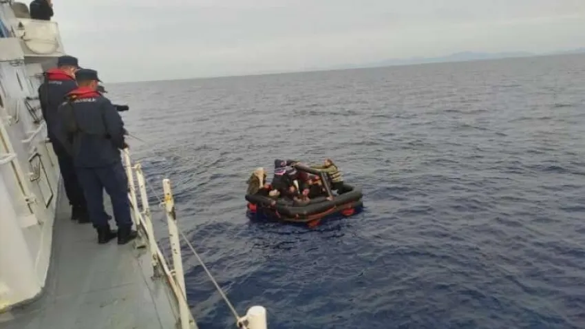 Muğla açıklarında düzensiz göçmen hareketliliği haberinin görseli