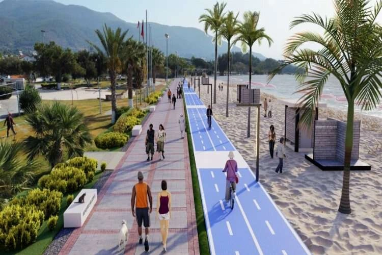 Menderes'te yürüyüş ve bisiklet yolu hayata geçiyor haberinin görseli