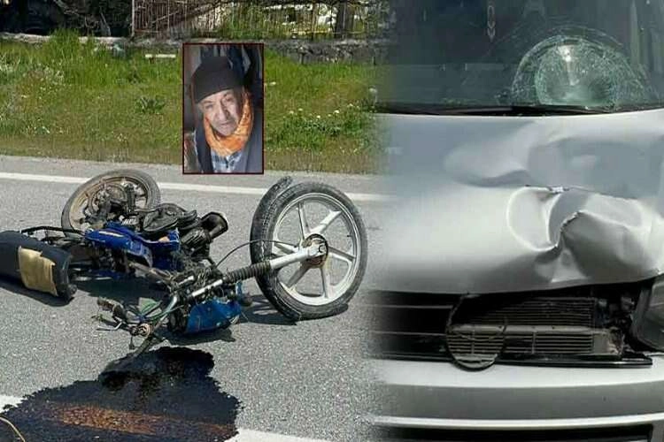 Afyonkarahisar'da kaza! Yaşlı adam metrelerce savruldu haberinin görseli