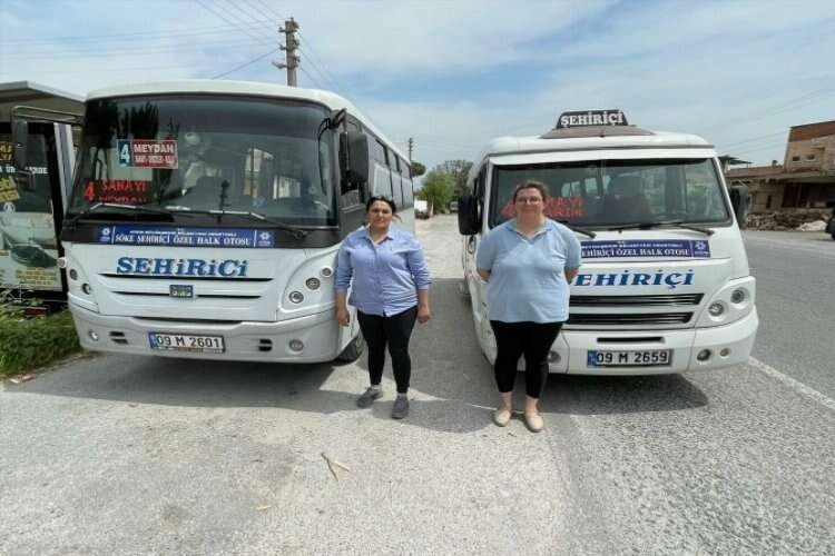 Aydın'ın trafiğine kadın eli değdi haberinin görseli