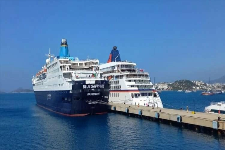 Bodrum kruvaziyer gemiyle 343 turist ağırladı haberinin görseli
