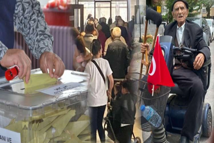 İzmirliler sandıkta... İzmir'den seçim manzaraları haberinin görseli