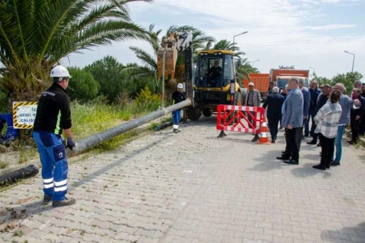 Karaburun’daki 2 bin 300 konut İZSU abonesi oluyor haberinin görseli