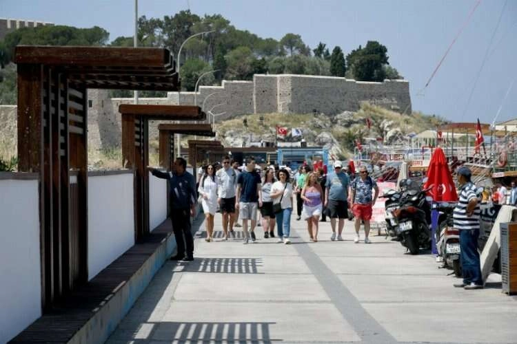 Tarihi Güvercinada Kalesi yoluna estetik dokunuş haberinin görseli