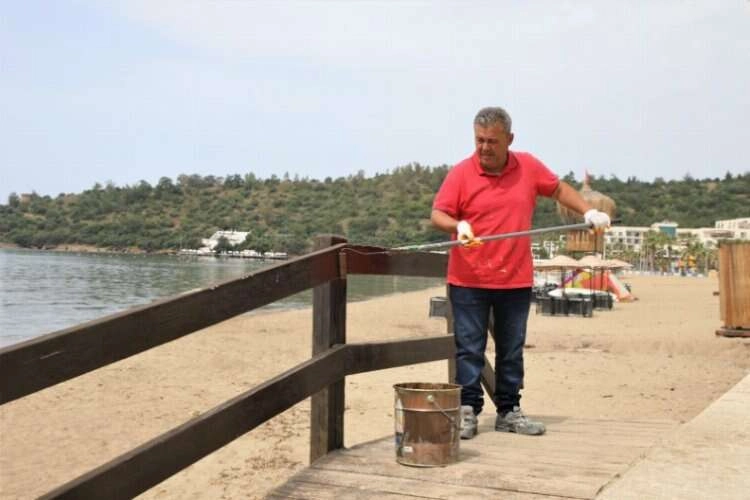 Menderes Plajları yaz sezonuna hazırlanıyor haberinin görseli