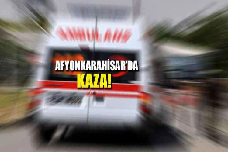 Afyonkarahisar'da kaza! Otomobil, araziye devrildi haberinin görseli