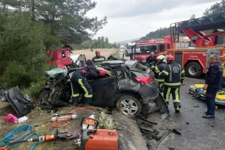 Denizli’de feci kaza! Yeni yaşam hayalleri yarım kaldı