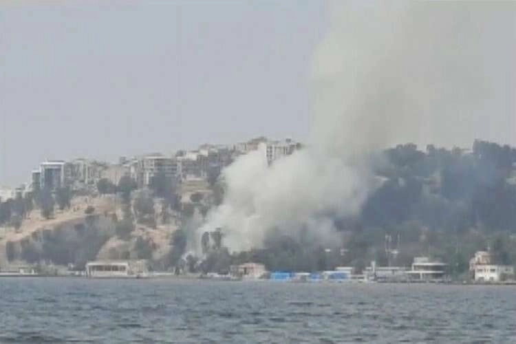 İzmir Bayraklı'da yangın paniği! haberinin görseli