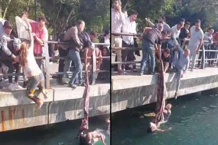 Küçük çocuk az kalsın boğuluyordu haberinin görseli