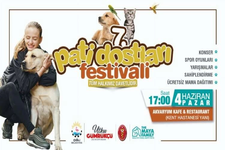 Hayvanseverler 7. Pati dostları festivalinde buluşuyor haberinin görseli