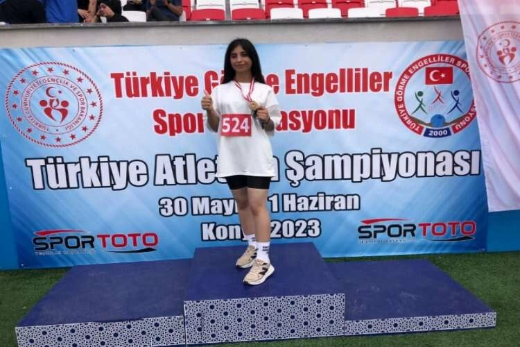 Konya'da görme engelli sporculardan büyük başarı