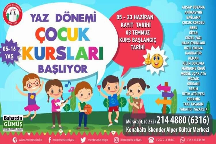 Menteşe Belediyesi'nde yaz kursu kayıtları başladı haberinin görseli
