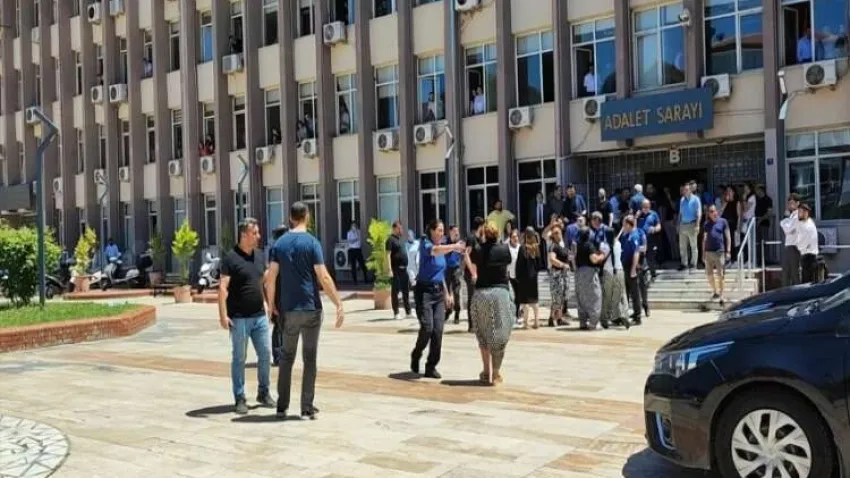 Aydın Adliyesi’nde kavga çıktı!