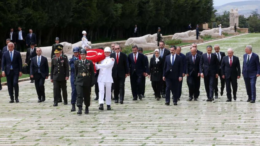 CUMHURBAŞKANI ERDOĞAN ve YENİ KABİNE ÜYELERİ
