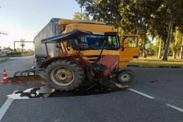 Muğla'da traktör kazası ucuz atlatıldı haberinin görseli